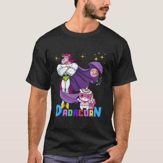 Camiseta Dadacorn Incrível Pai Unicorn Amantes Superintende