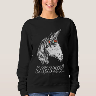 Camiseta Dadacorn - Pai Do Unicórnio E Pai Natal Do Bebê Su