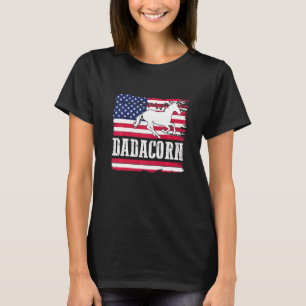 Camiseta Dadacorn Unicórnio Mágico do Arco-Íris & Família d