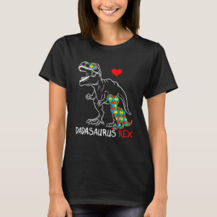 Camiseta Dadasaurus Rex Autismo Sensibilização Jigsen Quebr