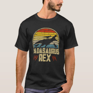 Camiseta Dadasaurus Rex Vintage Retro Sunset Funny Gift Par