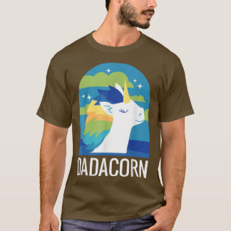 Camiseta Dadcorn para um Pai que ama Unicórnio