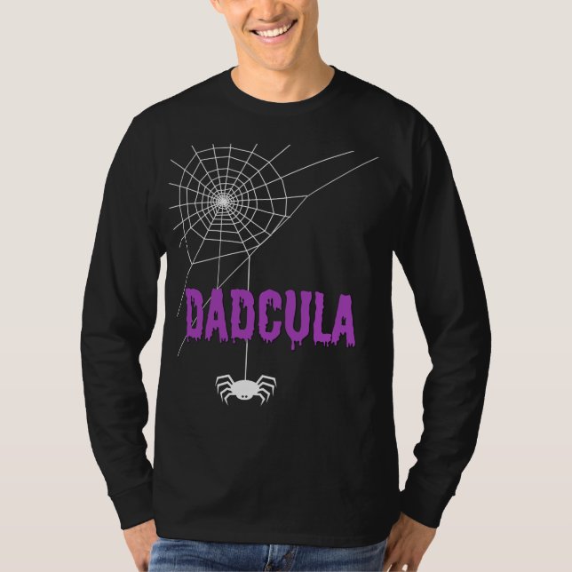 Camiseta Dadcula Dripping Blood Font and Spider (Frente)