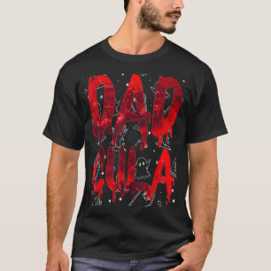Camiseta Dadcula Halloween Pai Dracula Costume Momster
