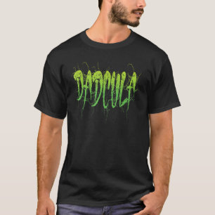 Camiseta Dadcula Halloween Pai Fantasia de Drácula Momster