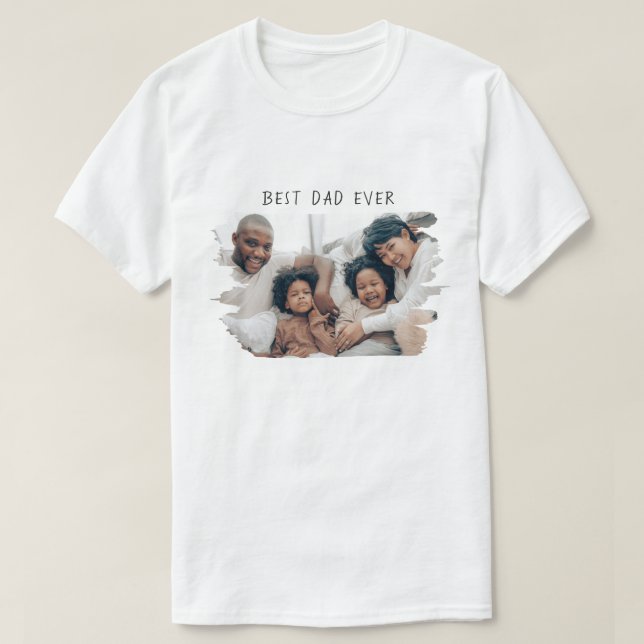 Camiseta Dadd da Família Moderna de Fotografias do Melhor P (Frente do Design)