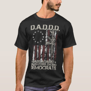 Camiseta Daddd Gun Pais Contra Filhas Namorandos Democratas