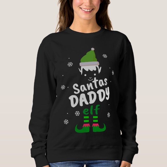 Camiseta Daddy Elf  Santas Christmas Elf Family Groups (Frente)