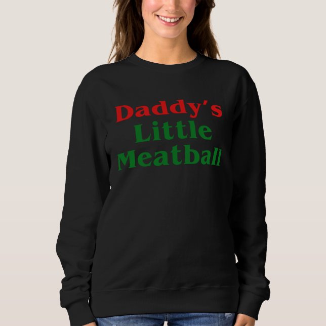 Camiseta Daddy Little Meatball Italian   2 (Frente)