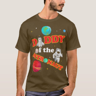 Camiseta Daddy of the Astronaut Space Theme Birthday Party