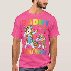 Camiseta Daddy of the Birthday Princess Girl Dabbing Unicor