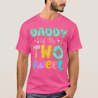 Camiseta Daddy ofhewo Sweet Donut Birthday Familyheme Girl