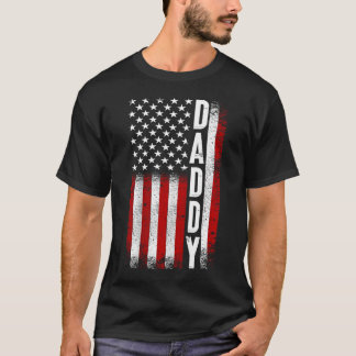 Camiseta Daddy Patriotic American USA Flag Best Dad Ever