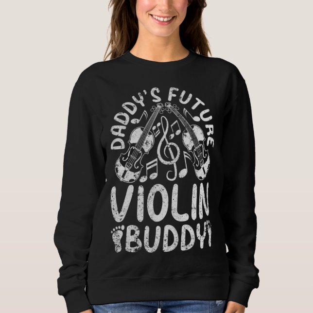Camiseta Daddy s Future Violin Buddy Violins Instrument & M (Frente)