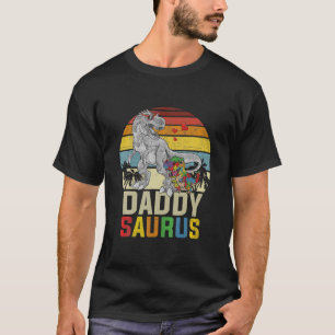 Camiseta Daddy Saurus T Rex Dinosaur Autism Awareness Puzzl