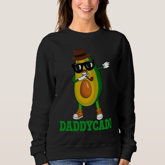 Camiseta Daddycado  Dabbing Daddy Avocado Vegan Father's Da (Frente)