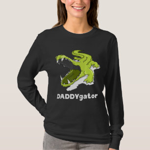 Camiseta Daddygator Padre Alligator Pai Papa Pun