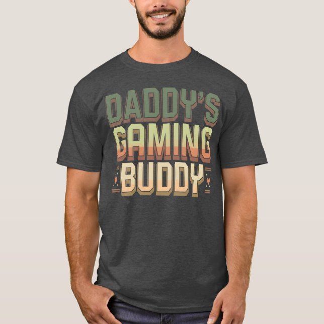 Camiseta Daddys Gaming Buddy Vintage (Frente)