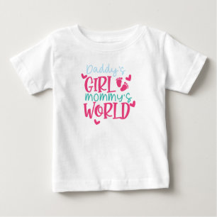 Camiseta Daddys Girl Mommys World