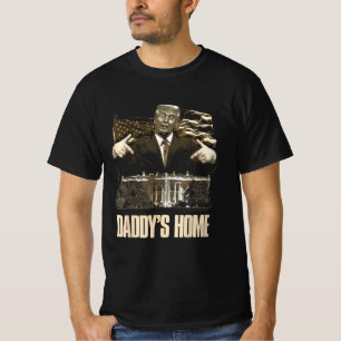 Camiseta Daddys Home White House Trump 2024 Eleição