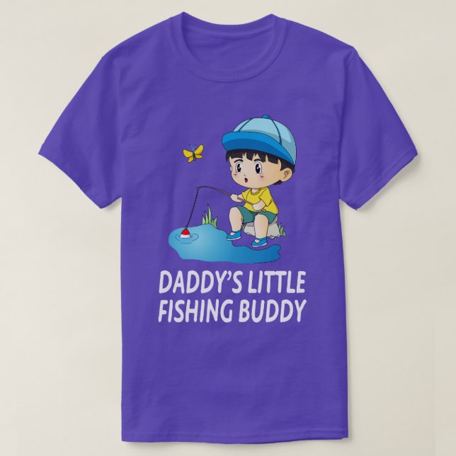 Camiseta Daddys Little Fish Buddy Boy (Frente do Design)