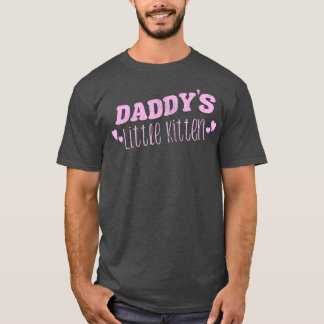 Camiseta Daddys Little Kitten Cat Play Neko