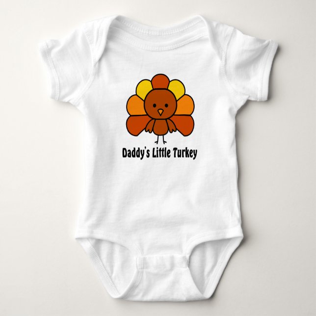 Camiseta Daddys Little Turkey (Frente)