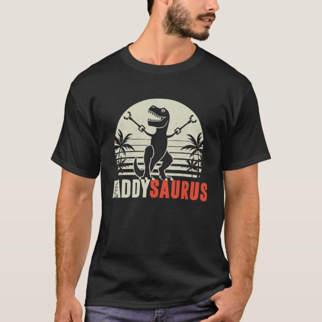 Camiseta Daddysaurus  Daddy Saurus Rex Dinosaur Dad (Frente)