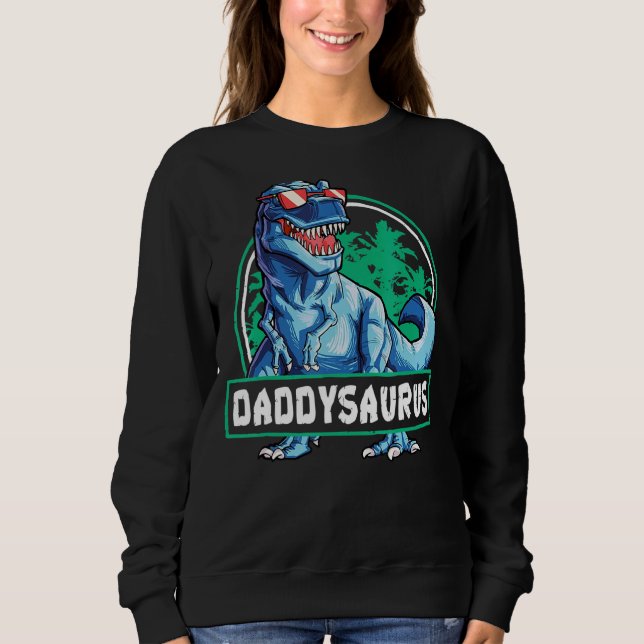 Camiseta Daddysaurus Dia de os pais Rex Dinosaur Daddysauru (Frente)