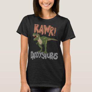 Camiseta Daddysaurus Dinossaur Dia de os pais Rawr Pai Rex