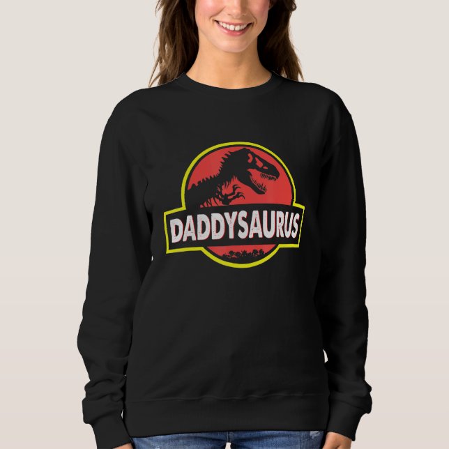 Camiseta Daddysaurus Pai Marido Correspondendo Dinossauro (Frente)