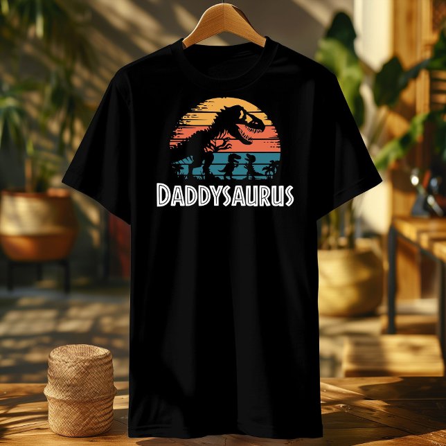 Camiseta Daddysaurus pais Pais Son Trex Dinossaur (Criador carregado)