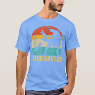Camiseta Daddysaurus Re Pai Dinossauro 2 Crianças Dia de os