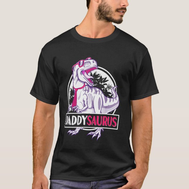 Camiseta Daddysaurus Rex Hipster (Frente)