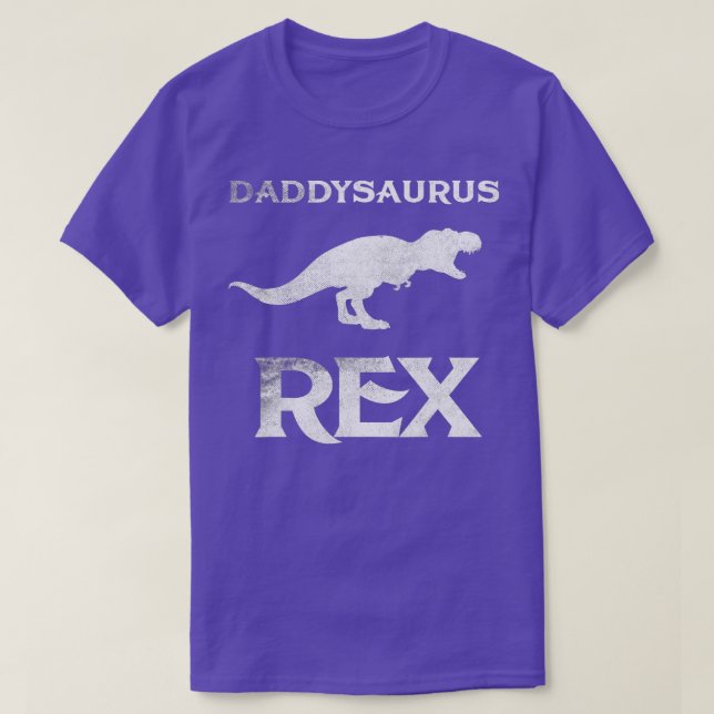 Camiseta Daddysaurus Rex Pai Dinossaur Engraçado Presente (Frente do Design)