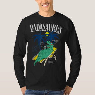 Camiseta Daddysaurus Rex Summer Vacation Daddysaurus