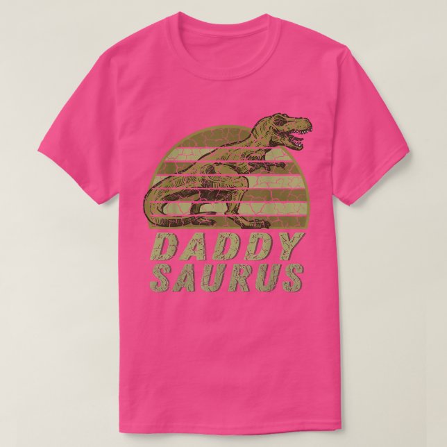 Camiseta Daddysaurus T Re Dinossauro Pai Saurus Funny Fathe (Frente do Design)