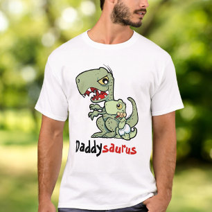 Camiseta Daddysaurus T-Rex Baby Boy do pai