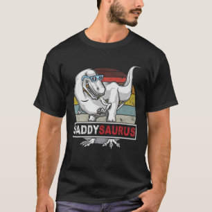 Camiseta DADDYSAURUS T Rex Dinossaur Pai Saurus Birthday V