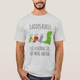 Camiseta Daddysaurus, um pouco de Rastreio Personalizado