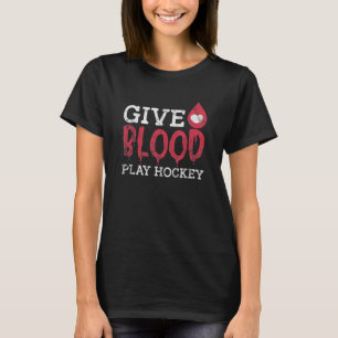 Camiseta Dádiva D de Sangue para Hockey com Hóquei em Gelo