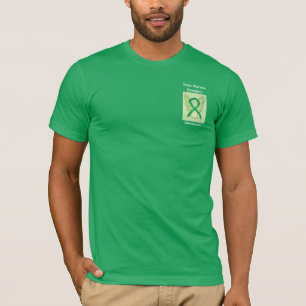 Camiseta Dádiva da medula óssea Sensibilização Teto Verde
