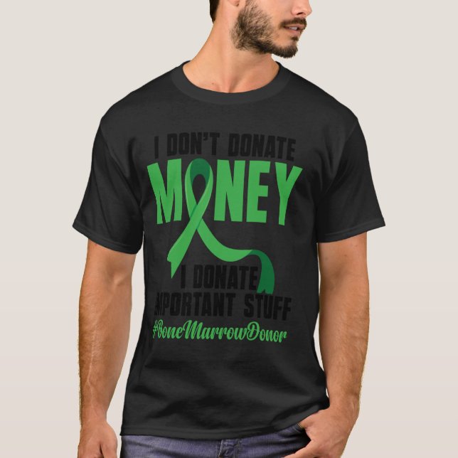 Camiseta Dádiva da medula óssea Suplemento da medula óssea  (Frente)