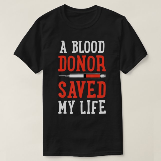 Camiseta Dádiva de sangue (Frente do Design)