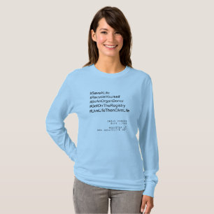 Camiseta Dador de Órgãos do Reciclar Hashtag