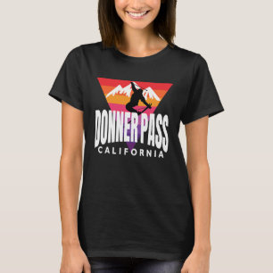 Camiseta Dador de Retorno Passou Skier Donner Passando Vint