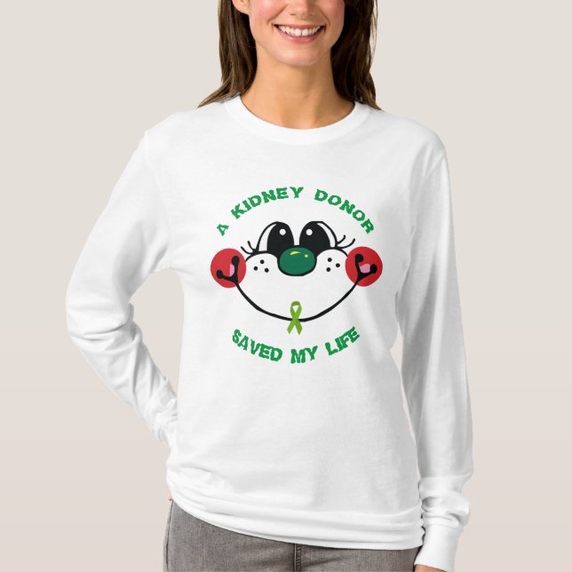 CAMISETA DADOR DE RINS SALVOU MINHA VIDA (Frente)