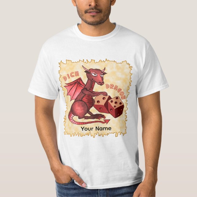 Camiseta Dados de Dragão  (Frente)