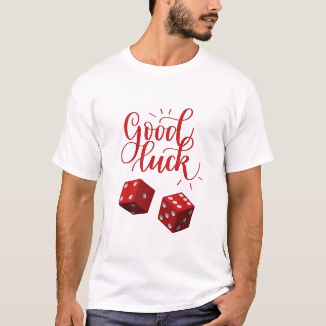Camiseta dados do dia de sorte (Frente)