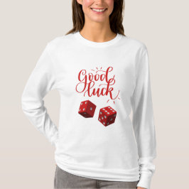 Camiseta dados do dia de sorte